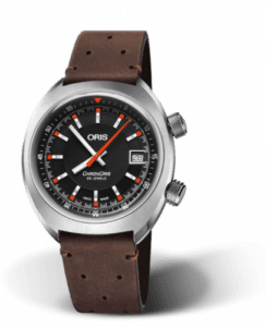 Oris Chronoris Date / Black / Brown Leather 01 733 7737 4054-07 5 19 45