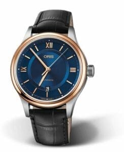 Oris Classic Date 42 Stainless Steel - Rose Gold / Blue 01 733 7719 4375-07 5 20 35