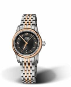 Oris Classic Date Lady 28.5 Stainless Steel - Rose Gold / Black / Bracelet 01 561 7650 4334-07 8 14 63