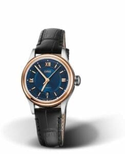 Oris Classic Date Lady 28.5 Stainless Steel - Rose Gold / Blue 01 561 7718 4375-07 5 14 35