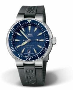 Oris Divers Date Stainless Steel / Blue / Rubber 01 733 7533 8555-07 4 24 34EB