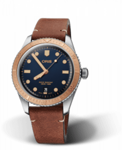 Oris Divers Sixty-Five 40 Stainless Steel / Bronze / Blue / Calf 01 733 7707 4355-07 5 20 45