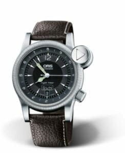 Oris Flight Timer² Day Date Stainless Steel / Black / Leather 01 635 7568 4064-07 5 21 55