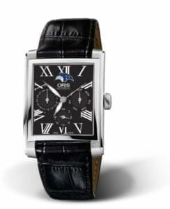 Oris Rectangular Complication Stainless Steel / Black - Roman 01 581 7658 4074-07 5 23 71FC