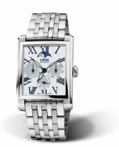 Oris Rectangular Complication Stainless Steel / Silver - Roman / Bracelet 01 582 7658 4071-07 8 23 82
