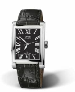 Oris Rectangular Date 30 Stainless Steel / Black - Roman 01 583 7657 4074-07 5 21 71FC