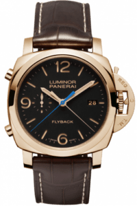 Panerai Luminor 1950 44 3 Days Chrono Flyback Automatic Red Gold / Black PAM00525