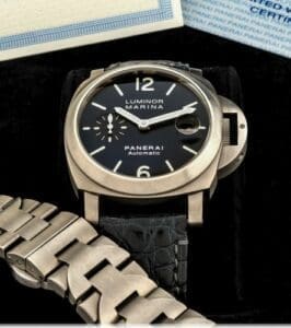 Panerai Luminor Marina Automatic 40mm Titanium Blue PAM00283