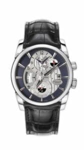 Parmigiani Fleurier Tonda Hemispheres Stainless Steel / Blue PFC231-0001800-HA1442