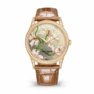 Patek Philippe Calatrava 5077 Rose Gold / Diamond / Orchids 5077/100R-036