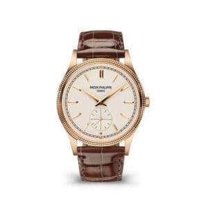 Patek Philippe Calatrava Clous de Paris Rose Gold / Silver 6119R-001