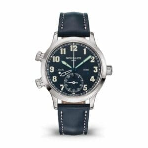 Patek Philippe Calatrava Pilot Travel Time 7234 White Gold / Blue 7234G-001