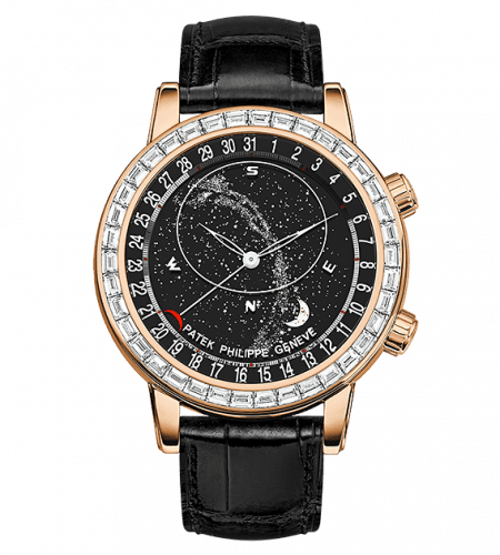 Patek Philippe Celestial 6104 Rose Gold / Black 6104R-001