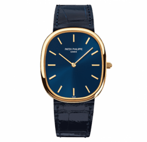 Patek Philippe Golden Ellipse 3738 Yellow Gold / Blue 3738/100J-012