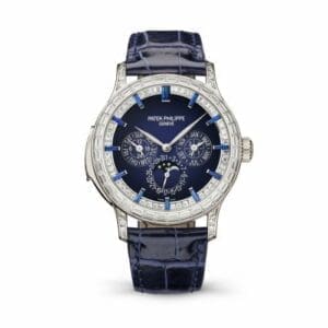 Patek Philippe Minute Repeater Perpetual Calendar Haute Joaillerie 5374 Platinum / Blue 5374/300P-001