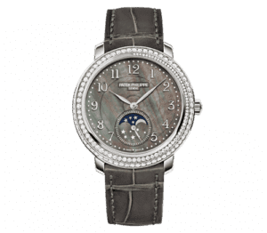 Patek Philippe Moonphase 4968 White Gold Black Mother of Pearl 4968G-001