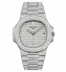 Patek Philippe Nautilus 5719 White Gold Full Diamond 5719/1G-001