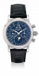 Patek Philippe Perpetual Calendar Split Seconds Chronograph 5004P Blue 5004P_Blue_Roman