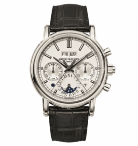 Patek Philippe Perpetual Calendar Split-Seconds Chronograph 5204 Platinum / Silver 5204P-001