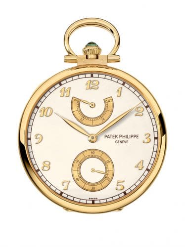 Patek Philippe Pocket Watch Lepine Power Reserve Yellow Gold / Mountain Landscape 982/172J