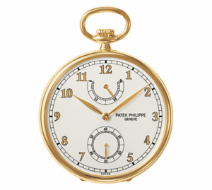 Patek Philippe Pocket Watch Lepine Power Reserve Yellow Gold / White 972/1J-010