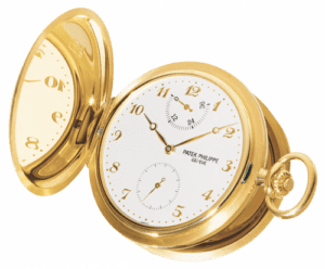 Patek Philippe Pocket Watch Savonette Power Reserve Yellow Gold / Silver 983J-001