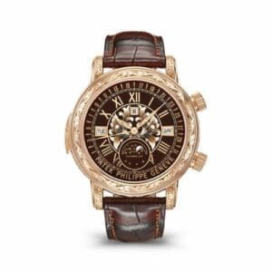 Patek Philippe Sky Moon Tourbillon 6002 Rose Gold / Black 6002R-001