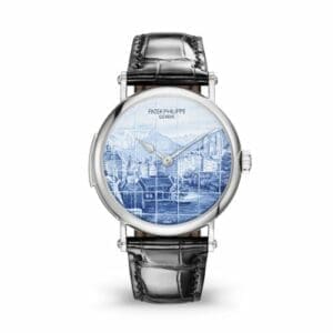 Patek Philippe Tourbillon Minute Repeater 5538 White Gold / Old Views of Geneva 5538G-015