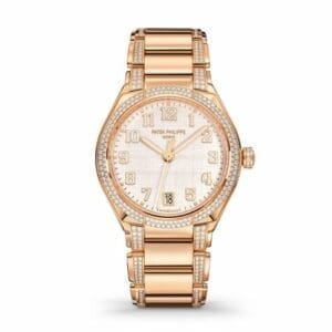 Patek Philippe Twenty-4 Automatic Rose Gold / Diamond / Shantung Silk 7300/1201R-001
