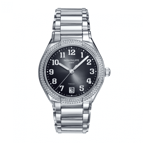 Patek Philippe Twenty-4 Automatic Tiffany Stainless Steel / Diamond / Black 7300/1200A-010 T