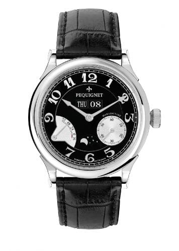 Pequignet Paris Royal Moonphase Black / Silver 9007543CN