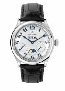Pequignet Paris Royal Moonphase Blue Numerals / Black Strap 9007437CN