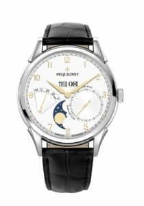Pequignet Royale Grand Sport Moonphase Gilt Numerals / Black Strap 9030438CN