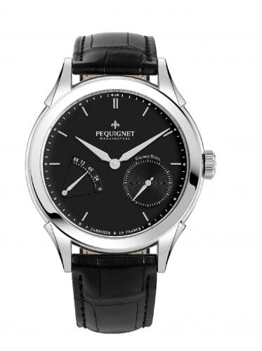 Pequignet Rue Royale Stainless Steel / Black / Black Alligator 9010143CN