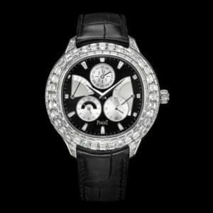 Piaget Emperador Coussin Perpetual Calendar White Gold Diamond Black G0A37020