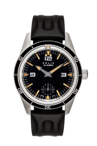 Prim Orlík 38 Small Seconds Stainless Steel / Black / Rubber 105-005-487-00-1