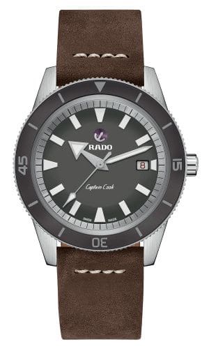 Rado HyperChrome Captain Cook 42 Stainless Steel / Grey / Calf R32505015