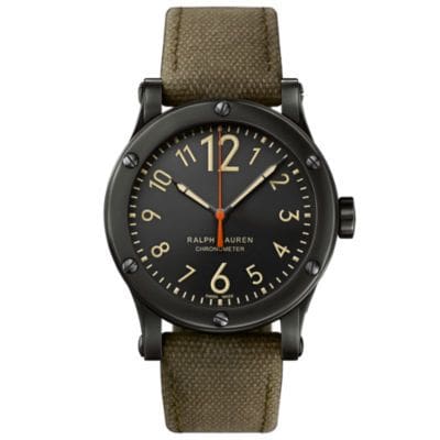 Ralph Lauren Safari 45mm Chronometer Aged Steel / Black RLR0220900