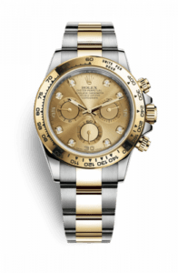 Rolex Cosmograph Daytona Stainless Steel / Yellow Gold / Champagne Diamond 116503-0006
