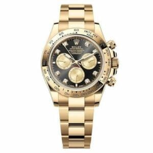 Rolex Cosmograph Daytona Yellow Gold / Black - Champagne - Diamond / Oyster 126508-0003