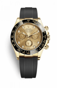 Rolex Cosmograph Daytona Yellow Gold / Cerachrom / Champagne-Diamond / Oysterflex 116518LN-0036