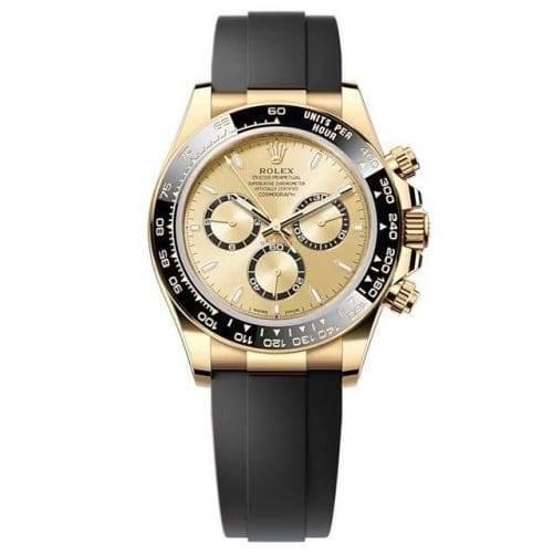 Rolex Cosmograph Daytona Yellow Gold - Cerachrom / Golden / Oysterflex 126518LN-0010