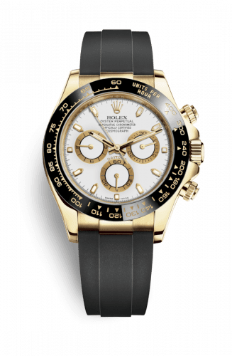 Rolex Cosmograph Daytona Yellow Gold / Cerachrom / White / Oysterflex 116518LN-0033