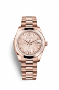 Rolex Datejust 31 Everose Domed / President / Pink Computer 178245f-0005