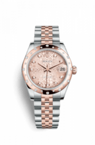 Rolex Datejust 31 Rolesor Everose Domed Diamond / Jubilee / Pink Computer 178341-0047