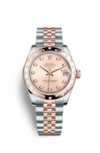 Rolex Datejust 31 Rolesor Everose Domed Diamond / Jubilee / Pink Diamond 178341-0002