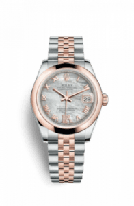 Rolex Datejust 31 Rolesor Everose Domed / Jubilee / MOP Roman 178241-0076