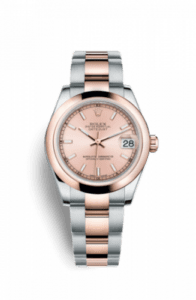 Rolex Datejust 31 Rolesor Everose Domed / Oyster / Pink 178241-0001