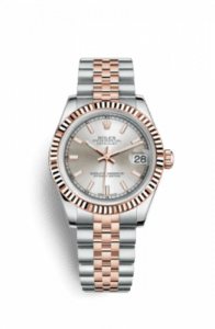 Rolex Datejust 31 Rolesor Everose Fluted / Jubilee / Silver 178271-0003