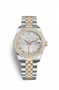 Rolex Datejust 31 Rolesor Yellow Diamond / Jubilee / Silver Computer 178383-0010